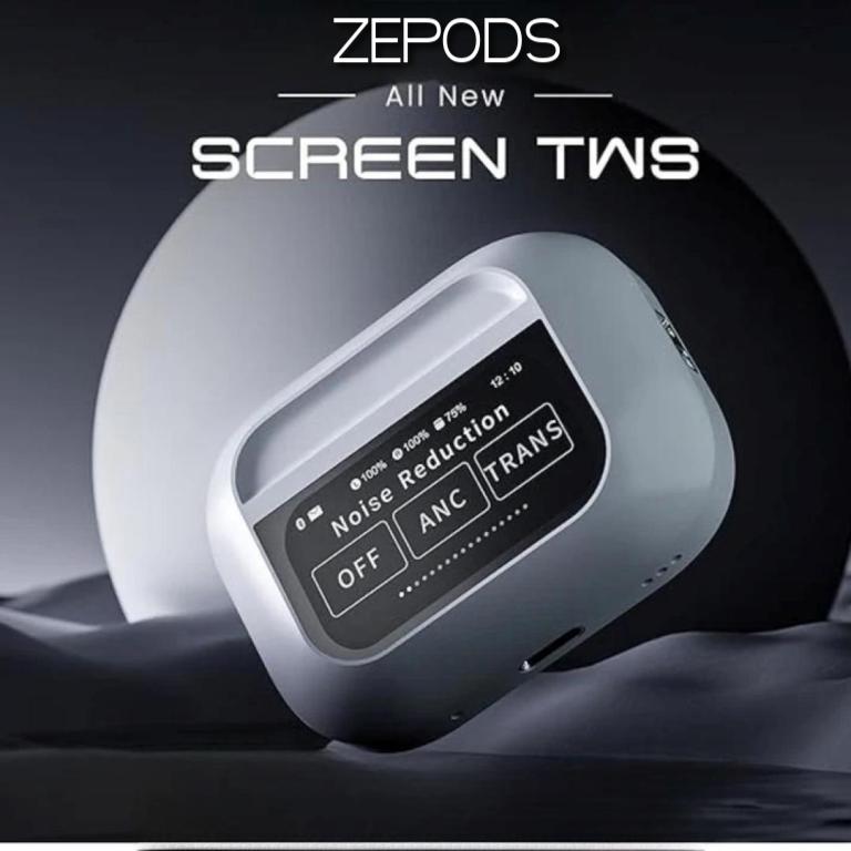 ZEPODS PRO GEN 2 WITH SCREEN/ANC (6 MONTHS WARRANTY)